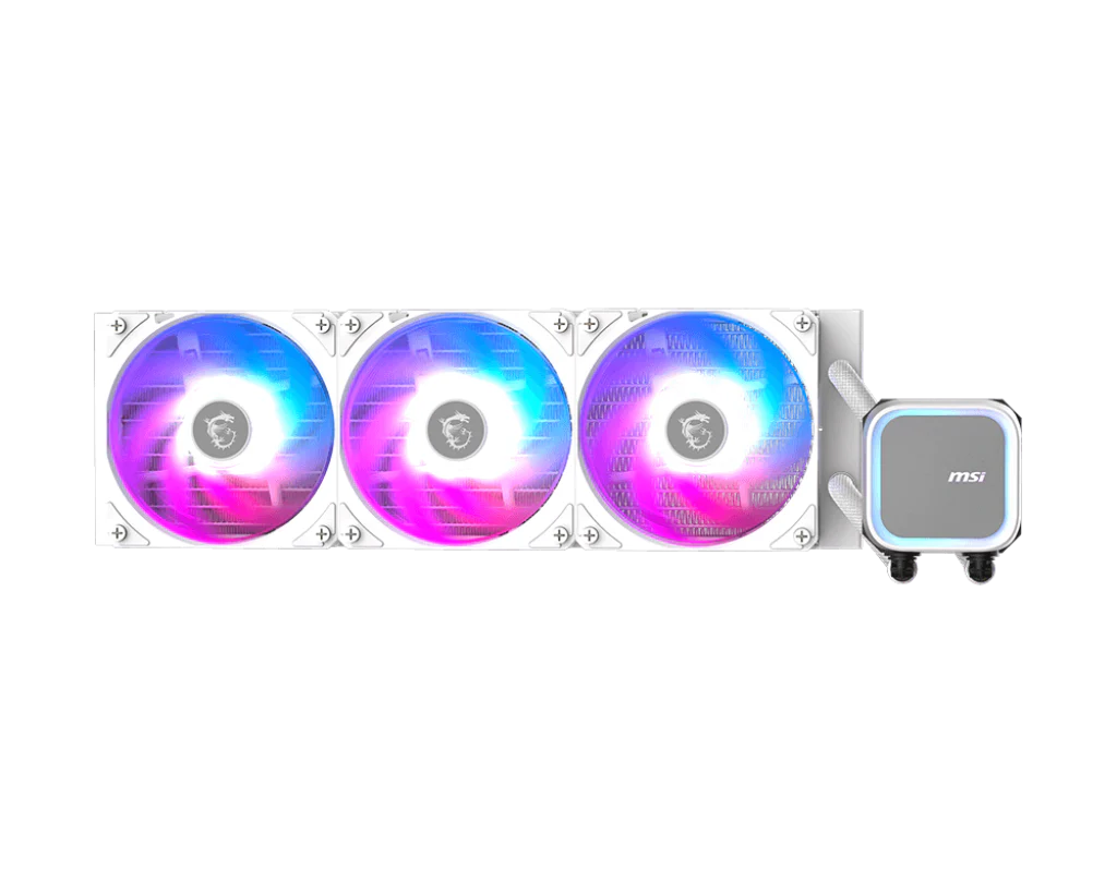 MSI MAG CORELIQUID A13 360 WHITE – 360 mm AIO Wasserkühler mit 3×120 mm ARGB Lüftern & Weißem Design - Image 11
