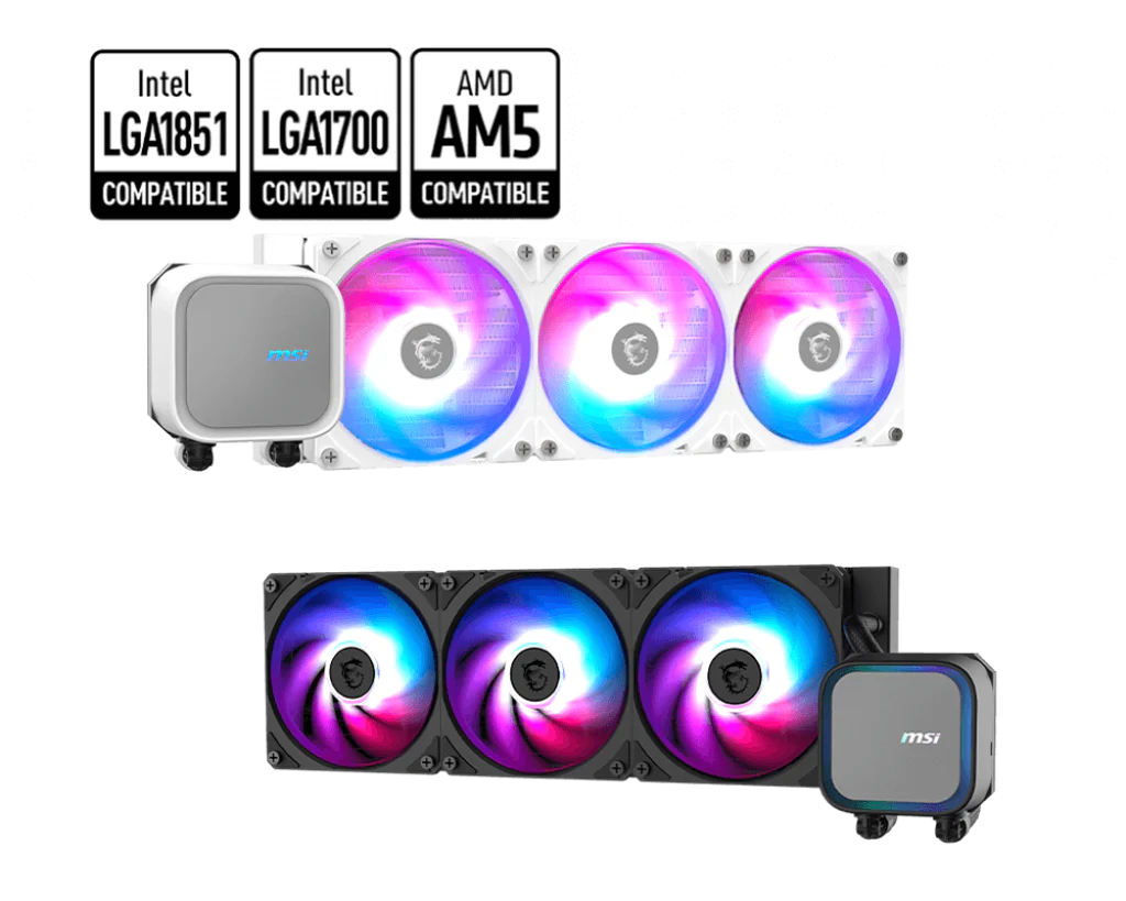MSI MAG CORELIQUID A13 360 WHITE – 360 mm AIO Wasserkühler mit 3×120 mm ARGB Lüftern & Weißem Design - Image 18