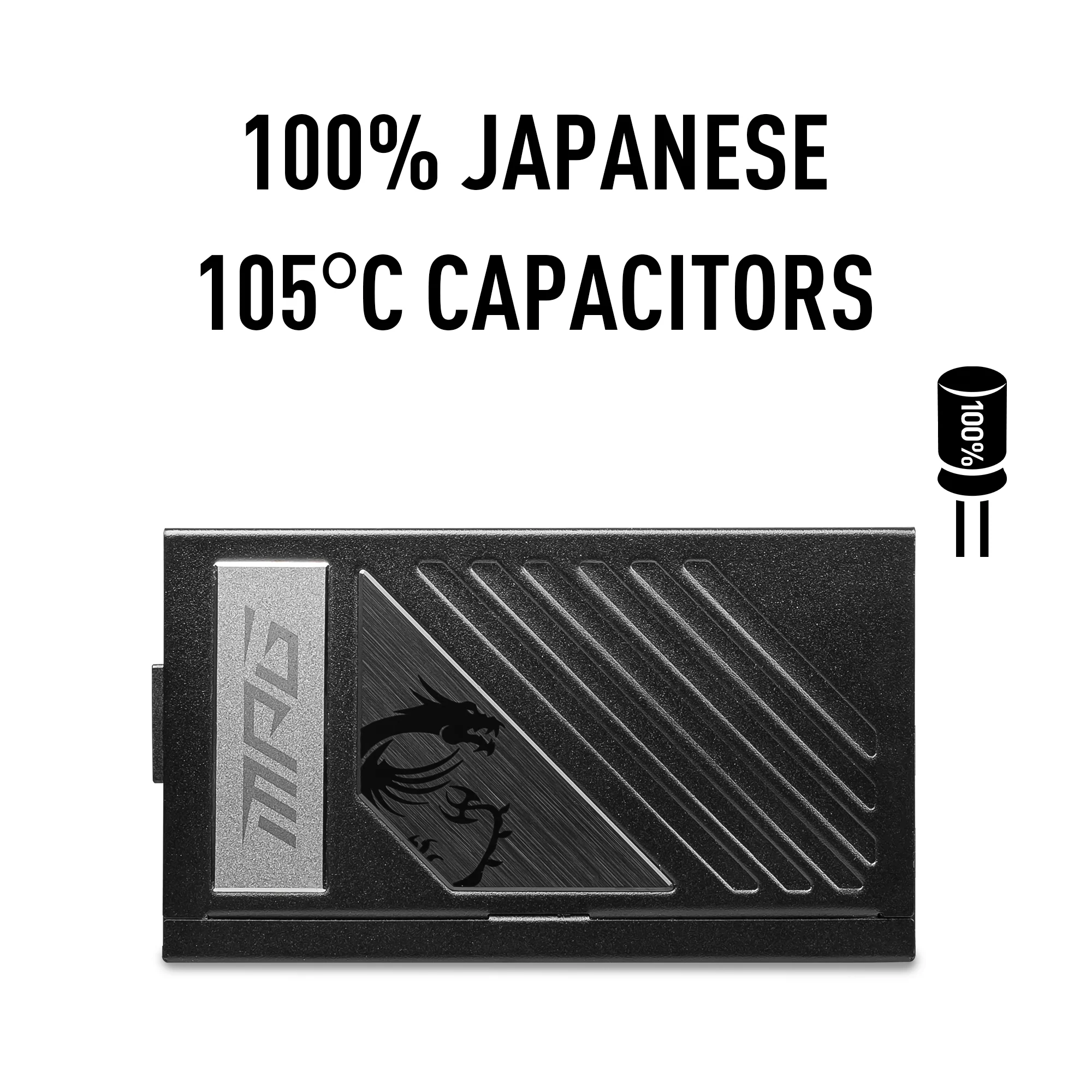 MSI Desktop PC Netzteil ATX 1000Watt 80 Plus Gold MPG A1000G PCIE5 - Image 4