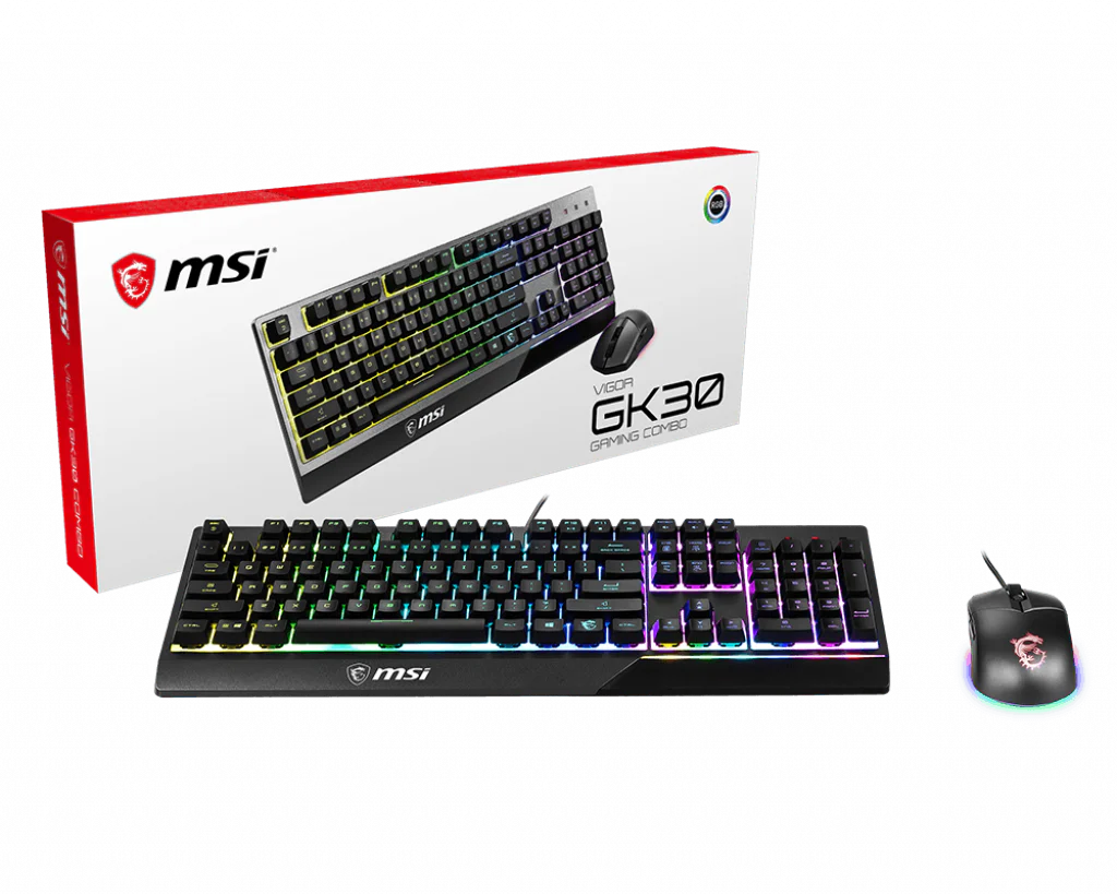 MSI Gaming Tastatur/Maus Set VIGOR GK30 COMBO DE (Geschenk)